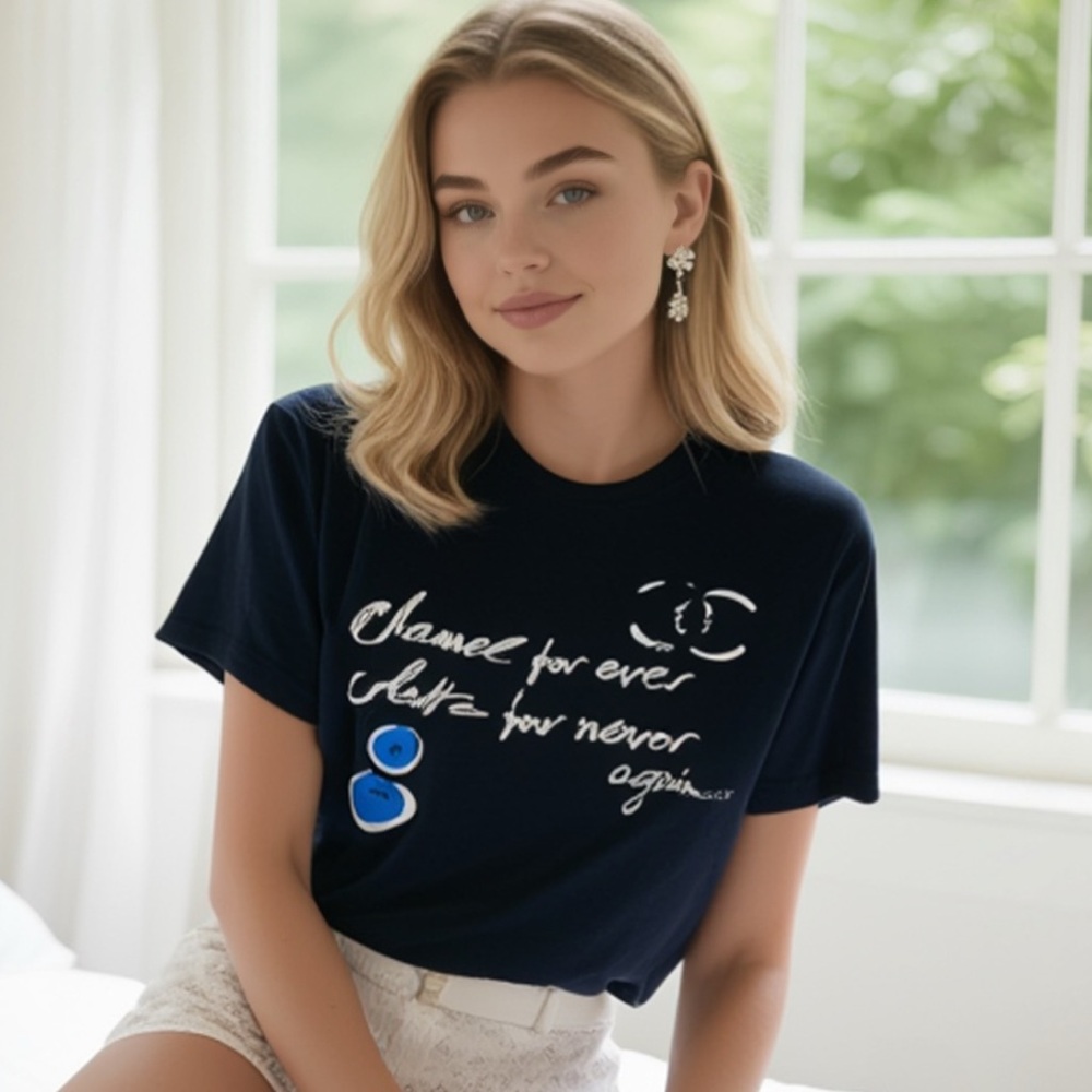Printed tee shirt Chanel forever
